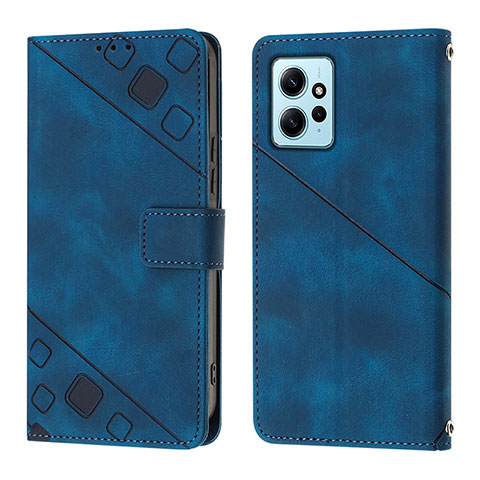 Handytasche Stand Schutzhülle Flip Leder Hülle YB3 für Xiaomi Redmi Note 12 4G Blau