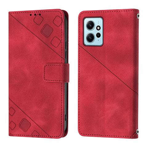 Handytasche Stand Schutzhülle Flip Leder Hülle YB3 für Xiaomi Redmi Note 12 4G Rot