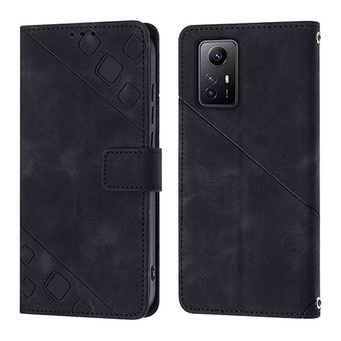 Handytasche Stand Schutzhülle Flip Leder Hülle YB3 für Xiaomi Redmi Note 12S Schwarz