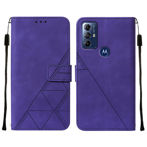 Handytasche Stand Schutzhülle Flip Leder Hülle YB4 für Motorola Moto G Play (2023) Violett