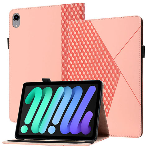 Handytasche Stand Schutzhülle Flip Leder Hülle YX1 für Apple iPad Mini 6 Rosegold