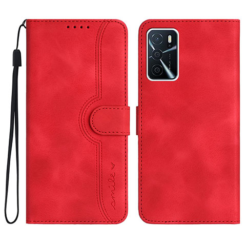 Handytasche Stand Schutzhülle Flip Leder Hülle YX1 für Oppo A54s Rot