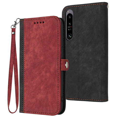 Handytasche Stand Schutzhülle Flip Leder Hülle YX1 für Sony Xperia 1 IV Rot