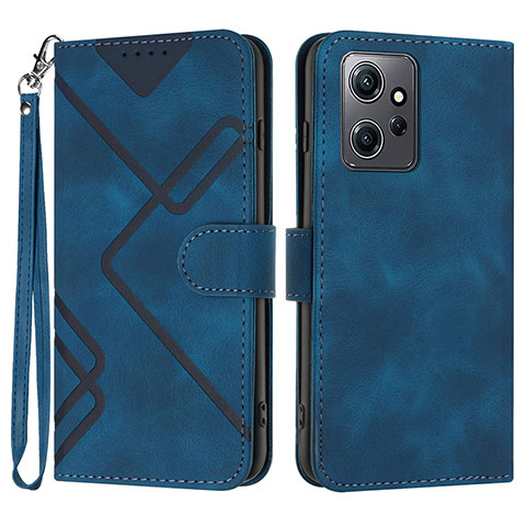 Handytasche Stand Schutzhülle Flip Leder Hülle YX1 für Xiaomi Redmi Note 12 4G Blau