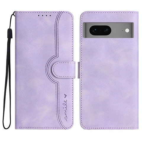 Handytasche Stand Schutzhülle Flip Leder Hülle YX2 für Google Pixel 7 5G Violett