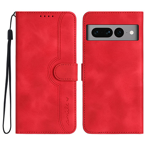 Handytasche Stand Schutzhülle Flip Leder Hülle YX2 für Google Pixel 7 Pro 5G Rot