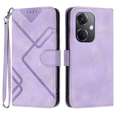 Handytasche Stand Schutzhülle Flip Leder Hülle YX2 für Oppo K11 5G Violett