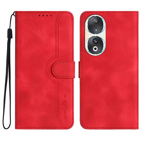 Handytasche Stand Schutzhülle Flip Leder Hülle YX3 für Huawei Honor 90 5G Rot