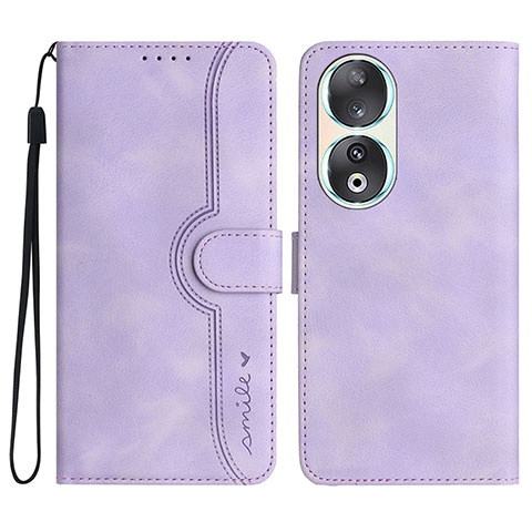 Handytasche Stand Schutzhülle Flip Leder Hülle YX3 für Huawei Honor 90 5G Violett