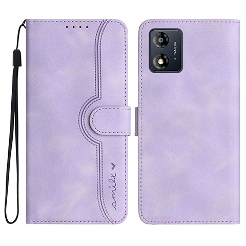 Handytasche Stand Schutzhülle Flip Leder Hülle YX3 für Motorola Moto E13 Violett