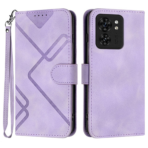 Handytasche Stand Schutzhülle Flip Leder Hülle YX3 für Motorola Moto Edge 40 5G Violett