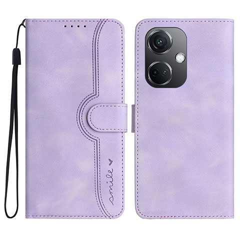 Handytasche Stand Schutzhülle Flip Leder Hülle YX3 für Oppo K11 5G Violett