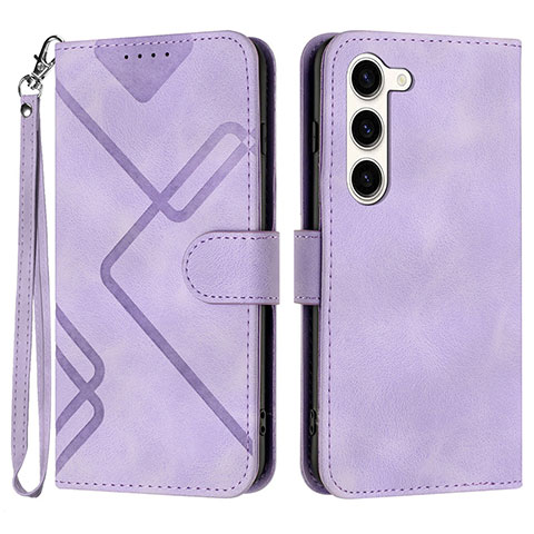 Handytasche Stand Schutzhülle Flip Leder Hülle YX3 für Samsung Galaxy S22 5G Violett