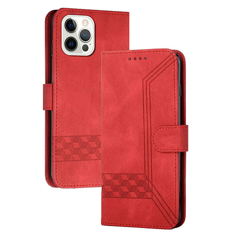 Handytasche Stand Schutzhülle Flip Leder Hülle YX4 für Apple iPhone 13 Pro Max Rot