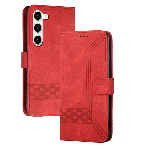 Handytasche Stand Schutzhülle Flip Leder Hülle YX4 für Samsung Galaxy S25 5G Rot