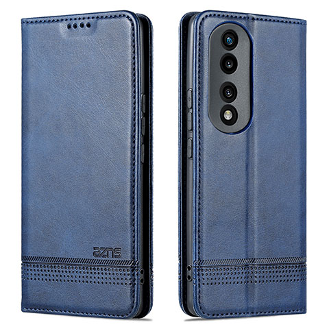 Handytasche Stand Schutzhülle Flip Leder Hülle YZ1 für Huawei Honor 90 5G Blau