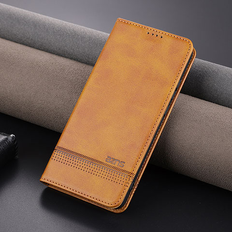 Handytasche Stand Schutzhülle Flip Leder Hülle YZ1 für Oppo K11 5G Hellbraun