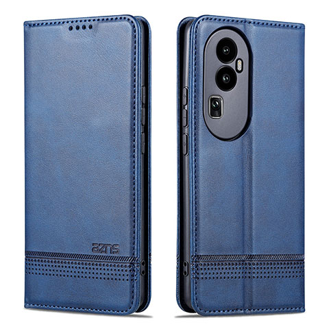 Handytasche Stand Schutzhülle Flip Leder Hülle YZ1 für Oppo Reno10 Pro+ Plus 5G Blau