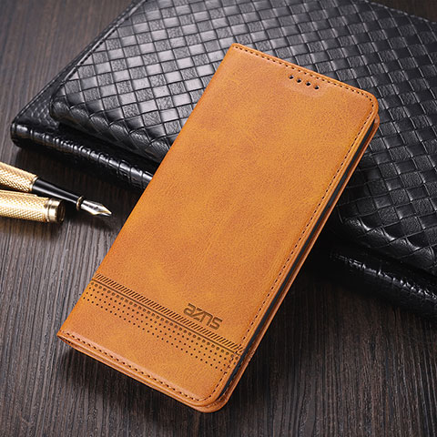 Handytasche Stand Schutzhülle Flip Leder Hülle YZ2 für Oppo A78 5G Hellbraun