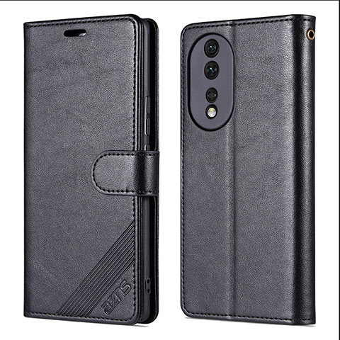 Handytasche Stand Schutzhülle Flip Leder Hülle YZ3 für Huawei Honor 90 5G Schwarz