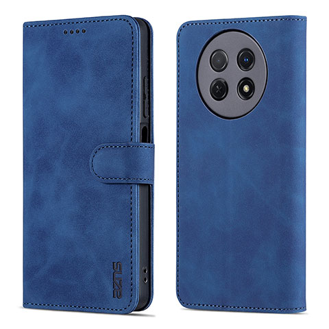 Handytasche Stand Schutzhülle Flip Leder Hülle YZ4 für Huawei Nova Y91 Blau