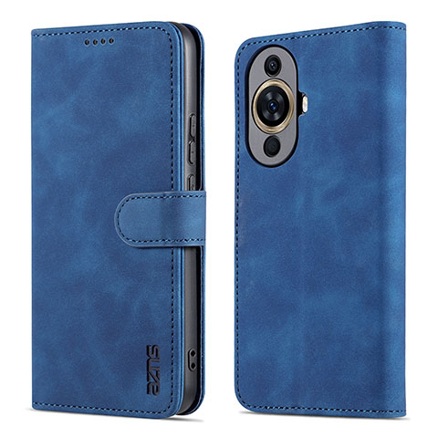 Handytasche Stand Schutzhülle Flip Leder Hülle YZ5 für Huawei Nova 11 Pro Blau