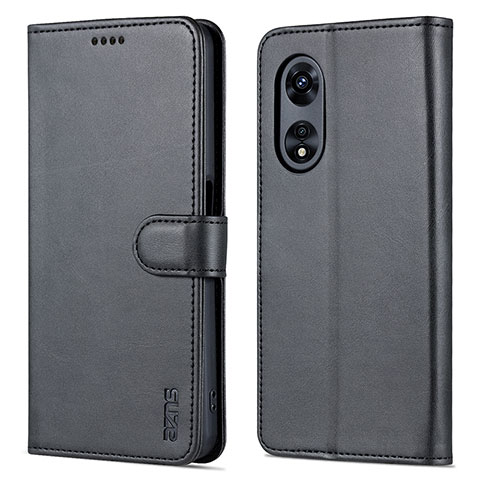 Handytasche Stand Schutzhülle Flip Leder Hülle YZ5 für Oppo A58 5G Schwarz