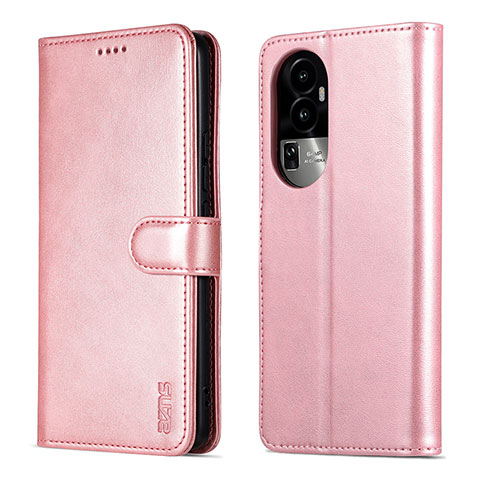 Handytasche Stand Schutzhülle Flip Leder Hülle YZ5 für Oppo Reno10 Pro+ Plus 5G Rosegold