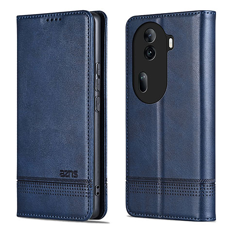 Handytasche Stand Schutzhülle Flip Leder Hülle YZ5 für Oppo Reno11 Pro 5G Blau