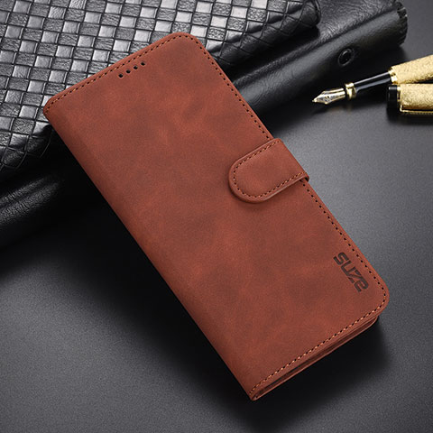 Handytasche Stand Schutzhülle Flip Leder Hülle YZ6 für Oppo A58 5G Braun