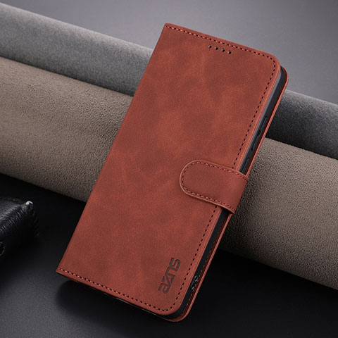 Handytasche Stand Schutzhülle Flip Leder Hülle YZ6 für Oppo A78 4G Braun