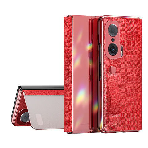 Handytasche Stand Schutzhülle Flip Leder Hülle ZL1 für Huawei Honor Magic V 5G Rot