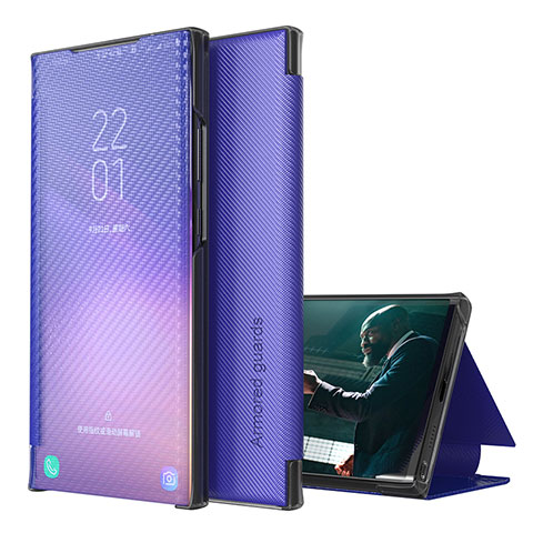 Handytasche Stand Schutzhülle Flip Leder Hülle ZL1 für Samsung Galaxy M62 4G Violett