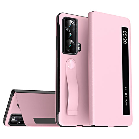 Handytasche Stand Schutzhülle Flip Leder Hülle ZL2 für Huawei Honor Magic Vs Ultimate 5G Rosegold