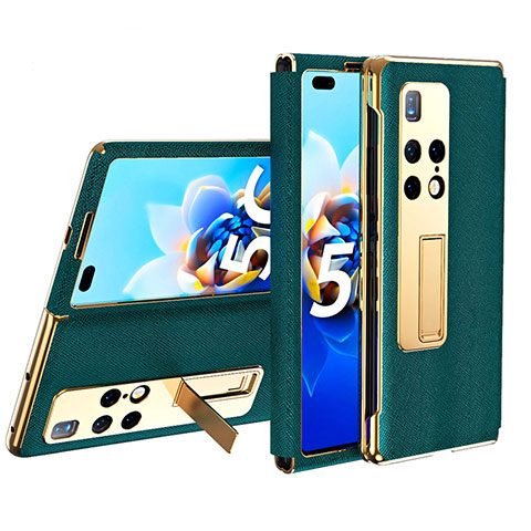 Handytasche Stand Schutzhülle Flip Leder Hülle ZL2 für Huawei Mate X2 Grün