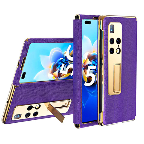 Handytasche Stand Schutzhülle Flip Leder Hülle ZL2 für Huawei Mate X2 Violett