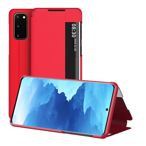 Handytasche Stand Schutzhülle Flip Leder Hülle ZL2 für Samsung Galaxy S20 5G Rot