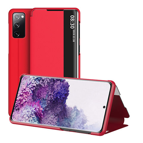 Handytasche Stand Schutzhülle Flip Leder Hülle ZL2 für Samsung Galaxy S20 FE 5G Rot