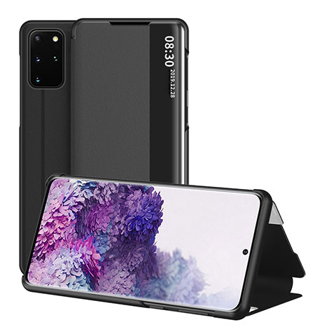 Handytasche Stand Schutzhülle Flip Leder Hülle ZL2 für Samsung Galaxy S20 Plus 5G Schwarz