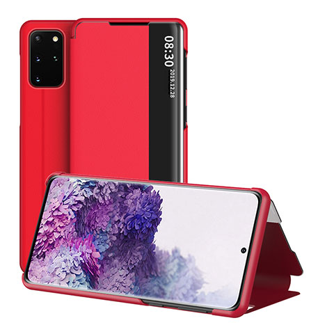 Handytasche Stand Schutzhülle Flip Leder Hülle ZL2 für Samsung Galaxy S20 Plus Rot