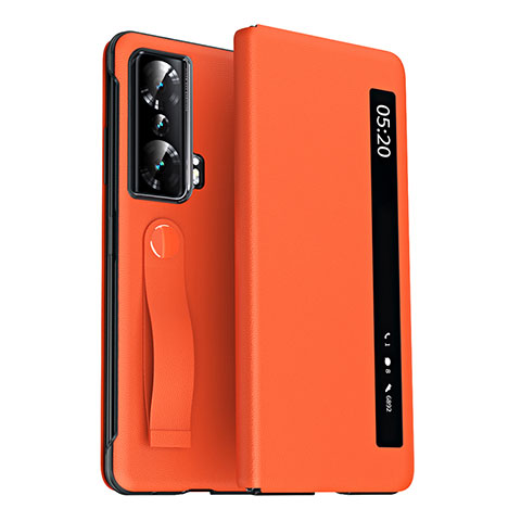 Handytasche Stand Schutzhülle Flip Leder Hülle ZL3 für Huawei Honor Magic Vs 5G Orange