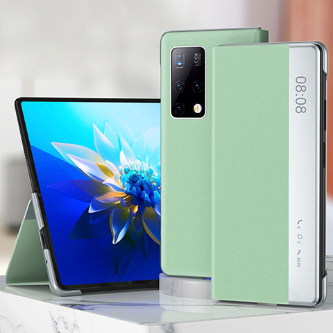 Handytasche Stand Schutzhülle Flip Leder Hülle ZL3 für Huawei Mate X2 Minzgrün