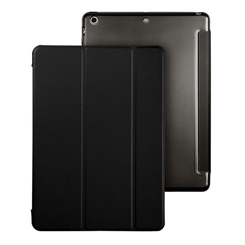 Handytasche Stand Schutzhülle Leder für Apple iPad Air Schwarz