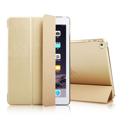 Handytasche Stand Schutzhülle Leder für Apple iPad Mini 4 Gold