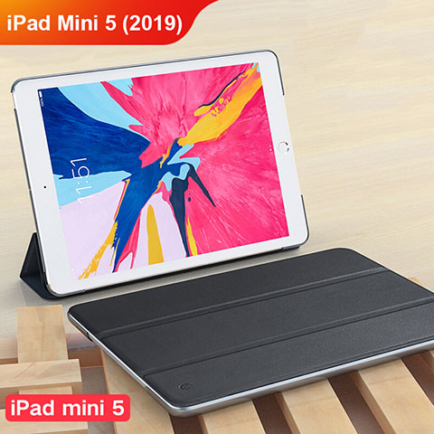 Handytasche Stand Schutzhülle Leder für Apple iPad Mini 5 (2019) Schwarz