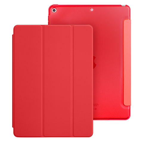 Handytasche Stand Schutzhülle Leder für Apple New iPad 9.7 (2018) Rot