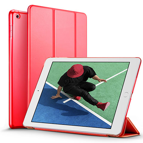 Handytasche Stand Schutzhülle Leder für Apple New iPad Pro 9.7 (2017) Rot