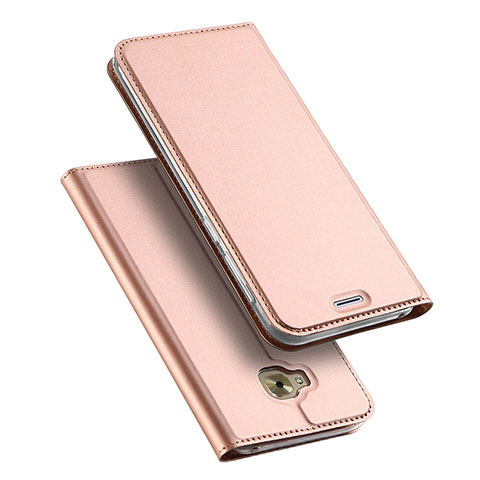 Handytasche Stand Schutzhülle Leder für Asus Zenfone 4 Selfie Pro Rosegold