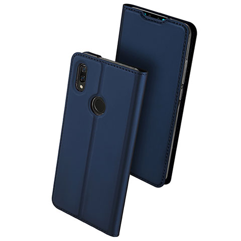 Handytasche Stand Schutzhülle Leder für Huawei Enjoy 9 Plus Blau