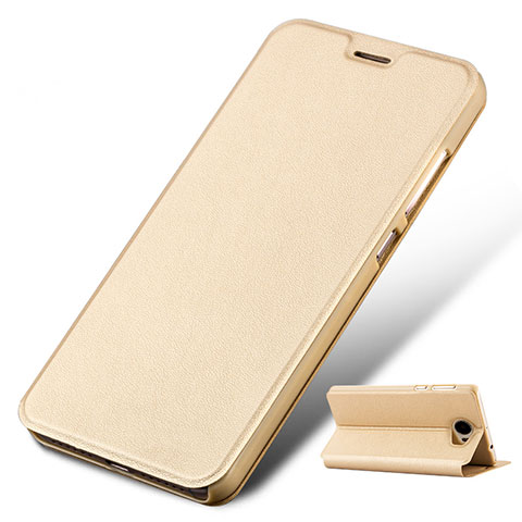 Handytasche Stand Schutzhülle Leder für Huawei Honor Play 5 Gold